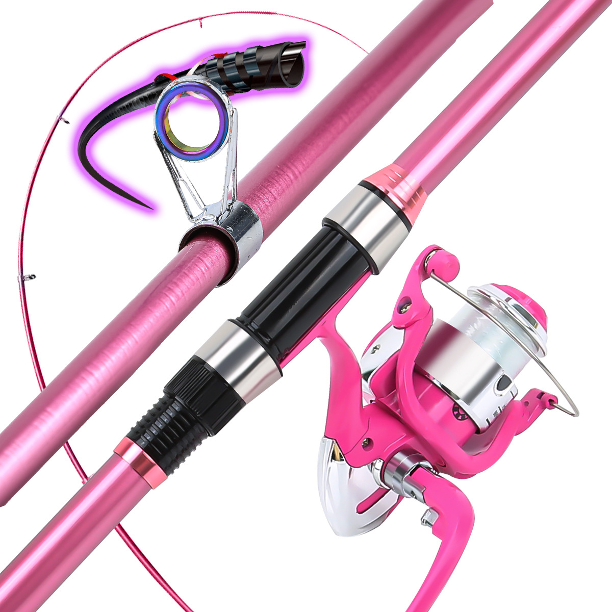 Fishing Pole Set Full Kits Wit - Fishing Line Spooler recension och pris