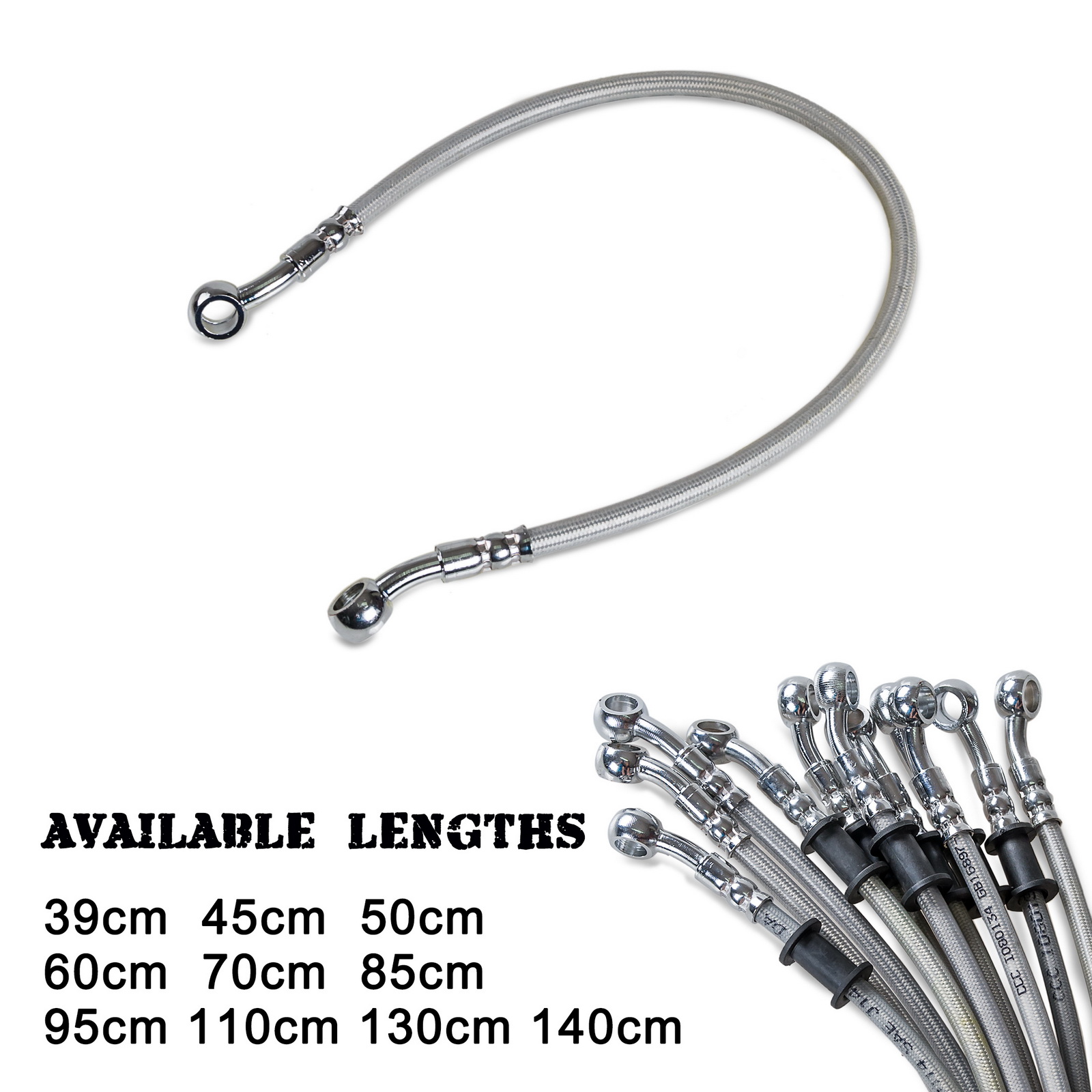 39cm-140cm Motorcycle Brake Oi - Braided Line recension och pris