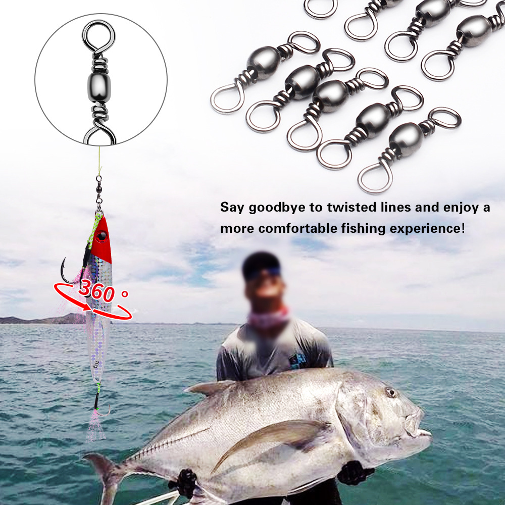 100Pcs Fishing Swivels Connect - Saltwater Line recension och pris