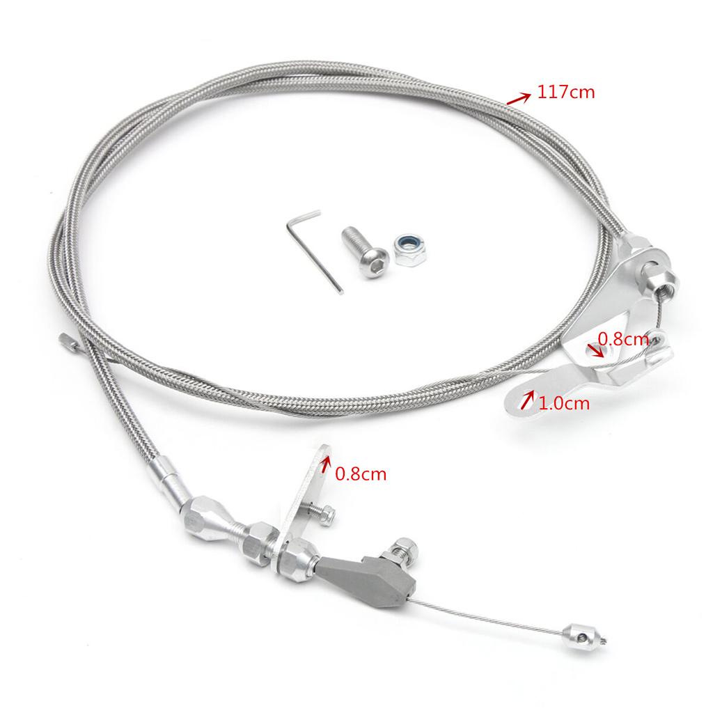 Accelerator Gas Throttle Cable - Braided Line recension och pris